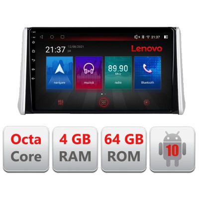 Navigatie Toyota Rav4 2018- E-RAV4 Octa Core cu Android Radio Bluetooth Internet GPS WIFI DSP 4+64GB 4G RESIGILAT