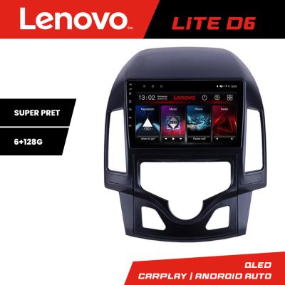 Navigatie Hyundai I30 2009-2012 clima automata Lenovo Kit-I30AUTOMATIC 8 core 6+128 GB Android Waze USB Navigatie Internet Youtube Rad