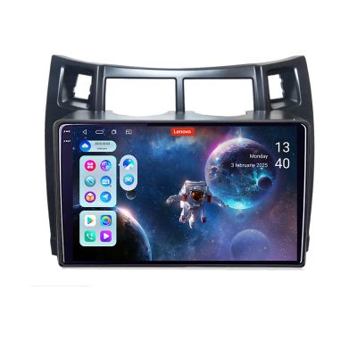 Navigatie Toyota Yaris 2008-2011 Lenovo Kit-YARIS08 8 core QLED 2K 12+256 360 Android Waze USB Navigatie Internet Youtube Radio Lenovo
