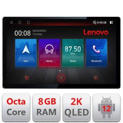 Navigatie Peugeot Bipper, Citroen Nemo, Fiat Qubo 2008-2017, Ecran 2K QLED 13",Octacore,8Gb RAM,128Gb Hdd,4G,360,DSP,Carplay,Bluetooth EDT-E513-PRO v1