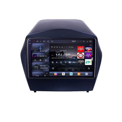 Navigatie Hyundai IX35 2011+ Edotec Kit-361 8 core QLED 2K 16+512GB 360 Android Waze USB Navigatie Internet Youtube Radio