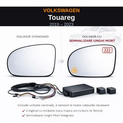 Senzor unghi mort Volkswagen Touareg 2019-2023 — oglindă dedicată