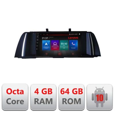 Navigatie Bmw F10 NBT 2012-2016 Android radio bluetooth internet DSP 8Core 4 GB ram carplay android auto 360 RESIGILAT