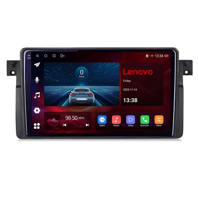 Navigatie BMW Seria 3 E46 1998-2005, Lenovo Ultra Original, Qualcomm 8-Core, 4G, Camera 360, CarPlay Wireless, 4+64GB, 9"