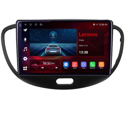 Navigatie Hyundai i10 gen 1 2007-2013, Lenovo Ultra Original, Qualcomm 8-Core, 4G, Camera 360, CarPlay Wireless, 4+64GB, 9"