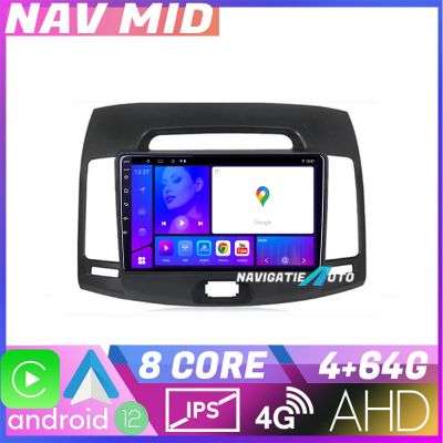 Navigatie Hyundai Elantra 2007 2011 KIT 2009 EDOTEC-LITE Android Ecran 720P Octa Core 4+32 Carplay