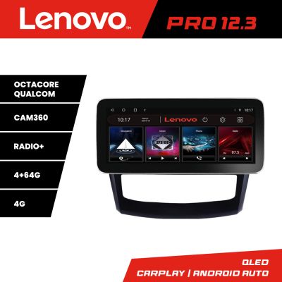 Navigatie Renault Kadjar facelift 2019-2022 Lenovo Qled 12.3 inch Octa Core 4+64 360 DSP ADAS carplay android auto radio internet kit-9030-facelift+PRO-12.3-4+64+kit-9030-facelift10-9