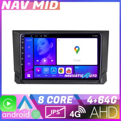Navigatie Seat Ibiza 2017 KIT IBZ EDOTEC-LITE Android Ecran 720P Octa Core 4+32 Carplay