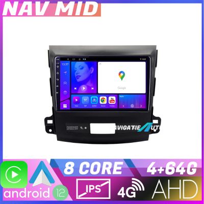 Navigatie Mitsubishi Outlander 2010 KIT 056 EDOTEC-LITE Android Ecran 720P Octa Core 4+32 Carplay v1