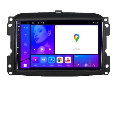Navigatie Fiat 500 2015 2021 KIT 500new EDOTEC-LITE Android Ecran 720P Octa Core 4+32 Carplay