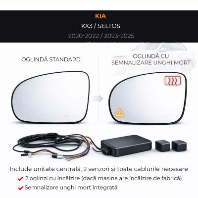 Oglinda dedicata Kia-15 2020-2022 KX3 2023-2025 Kia Seltos BSD Blue Mirror
