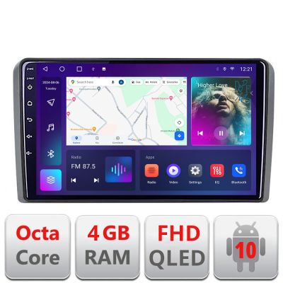 Navigatie Audi A3 8P B-049 Android Ecran QLED octa core 4+64 carplay android auto KIT-049+EDT-E309V3