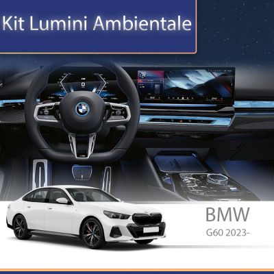 Lumini Ambientale NIGHTVIBE BMW G20 G26 i3 i4 i5 G60 G05 X5 G06 X6 G07 X7 M3 M4 bandă luminoasă instrumental bord control telefon sau sistem original