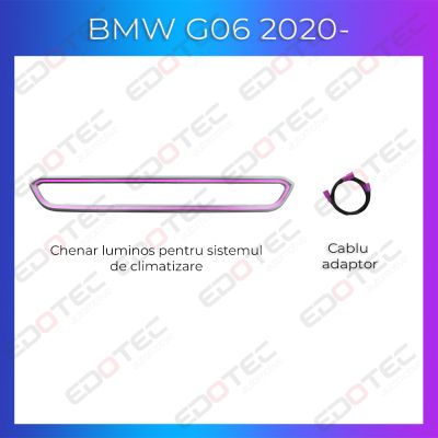 Lumini Ambientale NIGHTVIBE BMW X6 G06 2020- panou luminos climatizare dedicat control telefon sau sistem original