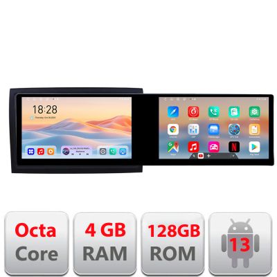 Navigatie Fiat ducato 2006- Kit-ducato Edotec 2 ecrane  8 core 4+128 21.6 inch Incell android Wifi 5Ghz gps internet  C v2