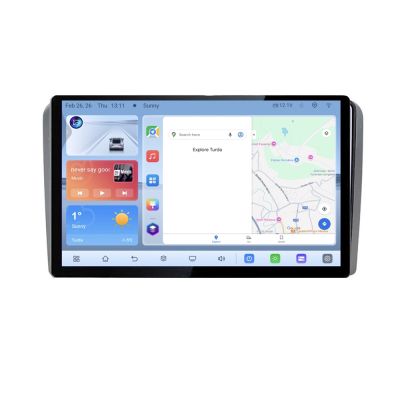 Navigatie dedicata Audi A3 8P N-049 Edonav ecran 13" 1K 4+64 Android Waze USB Navigatie 4G 360 Toslink Youtube Radio