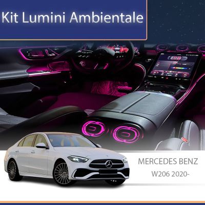 Lumini Ambientale NIGHTVIBE Mercedes Benz C Class W206 2020- lampa spatar scaun control telefon sau sistem original