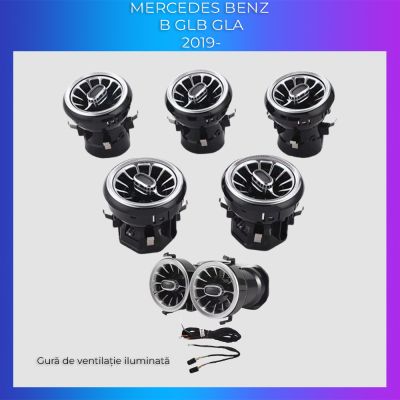 Lumini Ambientale NIGHTVIBE Mercedes W247-02+08 2019-2025 dedicat ventilatoare iluminate control telefon sau sistem original