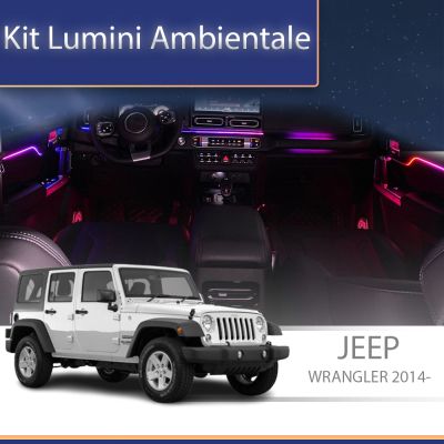 Lumini Ambientale NIGHTVIBE Jeep Wrangler Rubicon 2014-2020 set complet control telefon sau sistem original