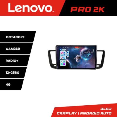 Navigatie Peugeot 508 Lenovo Kit-5637 8 core QLED 2K 12+256 360 Android Waze USB Navigatie Internet Youtube Radio