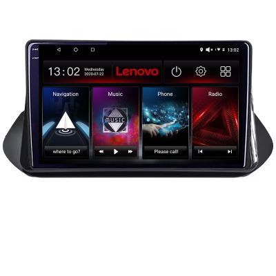 Navigatie Nissan X-trail 2021- Lenovo QLED Octa core 6+128 DSP Wifi 5Ghz Android radio gps internet kit-x-trail-2021+LITE-10-6+128