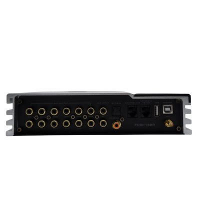 Amplificator cu DSP Nakamichi FDSK730A 920 watts max , 12 canale, 10 amplificate fibră optică, usb, coaxial, Hi-Res, BT,