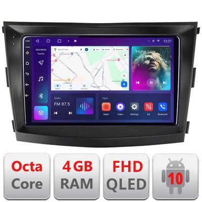 Navigatie SsangYong Tivoli 2015-2019 Android radio gps internet 4+64 carplay android auto kit-tivoli2015+EDT-E309v3