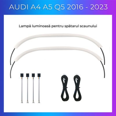 Lumini Ambientale NIGHTVIBE Audi A4 A5 Q5 B9 2016-2023 spatar scaune dedicate control telefon sau sistem original