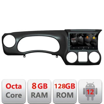 Navigatie Jeep Wrangler 2014-2016 Android radio gps internet 8+128 carplay android auto
