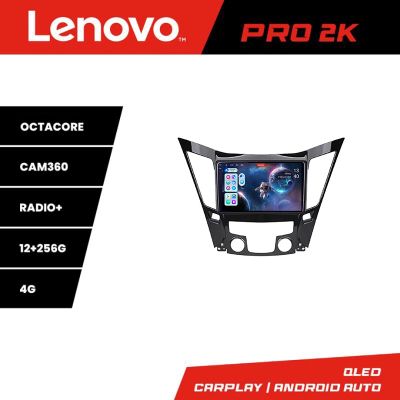 Navigatie Hyundai Sonata 2011-2015 Lenovo Kit-259 8 core QLED 2K 12+256 360 Android Waze USB Navigatie Internet Youtube Radio
