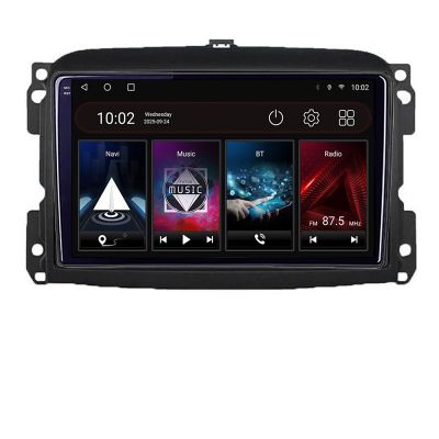 Navigatie Fiat 500 2015-2021 Kit-500 8 core QLED 2K 8+256 360 Android Waze USB Navigatie Internet Youtube Radio