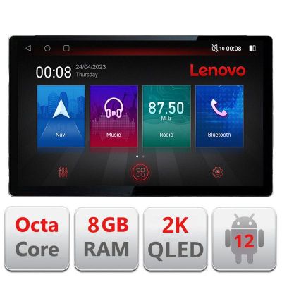 Navigatie Skoda Kodiaq N-KODIAQ ecran 13" 2K 8+128 Android Waze USB Navigatie 4G 360 Toslink Youtube Radio KIT-