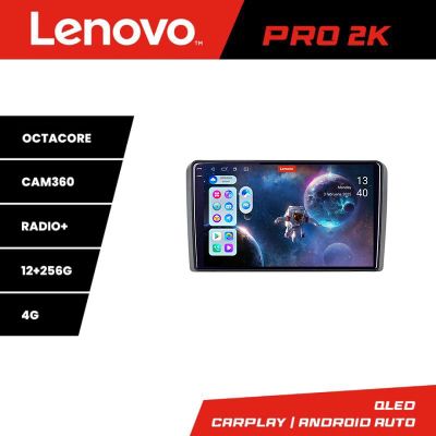 Navigatie Audi A3 8P  Lenovo Kit-049 8 core QLED 2K 12+256 360 Android Waze USB Navigatie Internet Youtube Radio