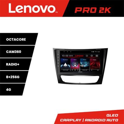 Navigatie Mercedes W211 W219 Lenovo Kit-090 8 core QLED 2K 8+256 360 Android Waze USB Navigatie Internet Youtube Radio