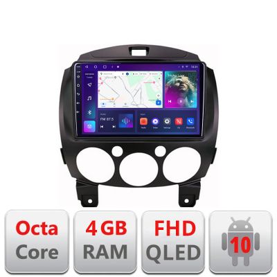 Navigatie Mazda 2 2007-2013 Android radio gps internet 4+64 carplay android auto Kit-mazda2+EDT-E309v3