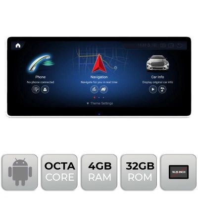 Navigatie Mercedes E W212 NTG5 ecran de 10.25" Android gps 4G 4+32 1920x720