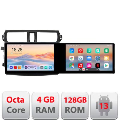 Navigatie Suzuki Celerio 2014-2021 Edotec 2 ecrane  8 core 4+128 21.6 inch Incell android Wifi 5Ghz gps internet  KIT-celerio