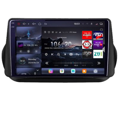Navigatie Peugeot Bipper, Citroen Nemo, Fiat Qubo 2008-2017 Android radio gps internet 8 core QLED 2K 16+512GB 360 Edotec v2