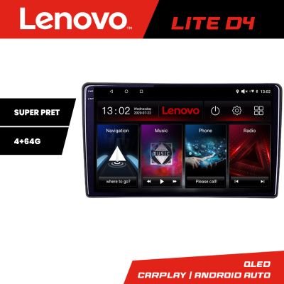 Navigatie Ford Focus C-max S-max Galaxy Mondeo unitati ovale Lenovo QLED 1K 4+64 WIFI 5Ghz carplay android auto Android kit-ford-oval+EDT-LITE-D4-9-4+64