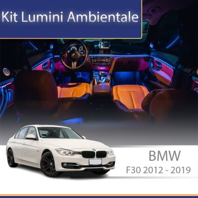 Lumini Ambientale NIGHTVIBE dedicate BMW Seria 3 4 F30 si GT 2012-2019 trimm central control din sistemul original sau telefon