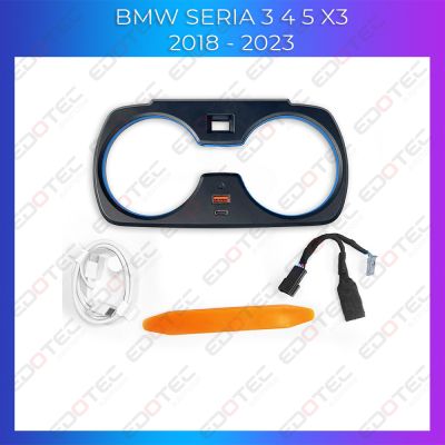 Lumini Ambientale NIGHTVIBE BMW Seria 3 4 5 X3 2018 - 2023 suport pahare iluminat control din telefon sau sistemul original