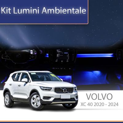 Lumini Ambientale NIGHTVIBE Volvo XC40 2020-2024 dedicat lampă pentru picioare șu uși control telefon sau sistem original