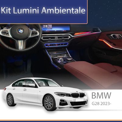 Lumini Ambientale NIGHTVIBE BMW X3 X4 X5 M3 G20 logo M pentru consola centrală control telefon sau sistem original