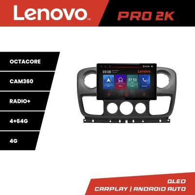 Navigatie Opel Movano, Renault Master 2010-2021 Lenovo PRO 4+64 13 inch 2K android 4G DSP gps internet
