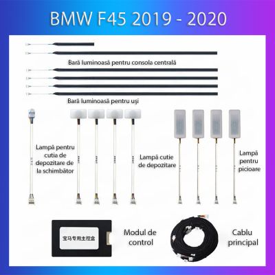 Lumini Ambientale NIGHTVIBE BMW Seria 2 2019-2020 dedicat set complet control telefon sau sistem original