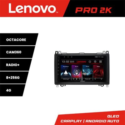 Navigatie Mercedes VW Lenovo Kit-068 8 core QLED 2K 8+256 360 Android Waze USB Navigatie Internet Youtube Radio