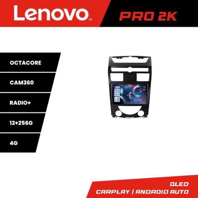 Navigatie Ssang Yong Rexton 2006-2013 Lenovo Kit- rexton07 8 core QLED 2K 12+256 360 Android Waze USB Navigatie Internet Youtube Radio