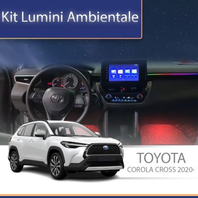 Lumini Ambientale NIGHTVIBE Toyota Corolla Cross 20202- set complet control telefon sau sistem original