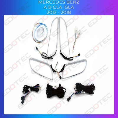 Lumini Ambientale NIGHTVIBE trimuri usi si picioare Mercedes Clasa A B GLA CLA W176 control pe sistemul original sau telefon