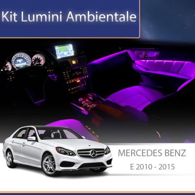 Lumini Ambientale NIGHTVIBE trimuri usi picioare Mercedes E W212 CLS W218 control pe sistemul original sau telefon